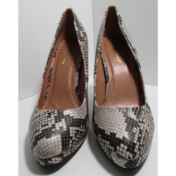 Anne Michelle Women's Faux Snake Skin 4.5" Slim Heel Pointed Toe Shoes NWOT 10 - Picture 5 of 9